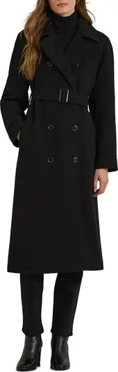 Lauren Ralph Lauren Crepe Belted Coat | Nordstrom | Nordstrom
