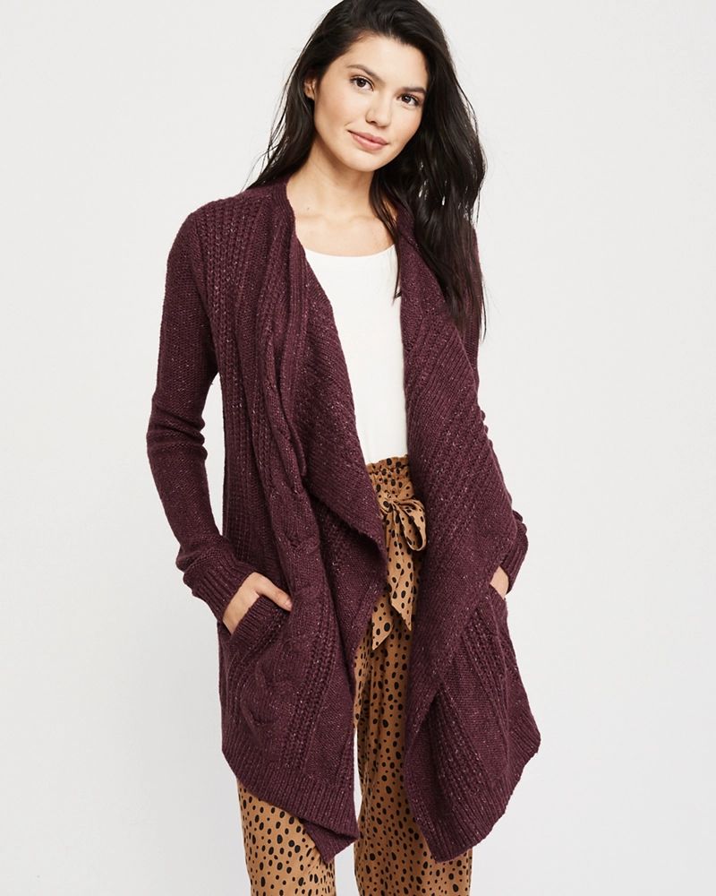 Open Front Blanket Cardigan | Abercrombie & Fitch US & UK