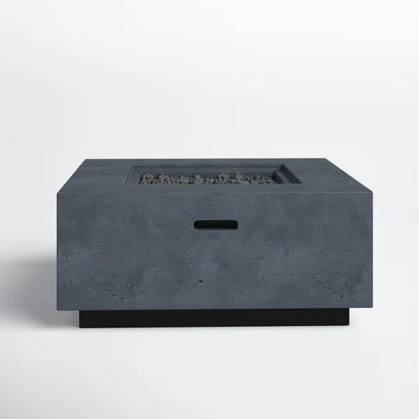 Garrett 16'' H x 36'' W Concrete Propane Outdoor Fire Pit | Wayfair North America