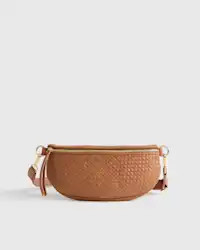 Italian Leather Handwoven Sling Bag | Quince