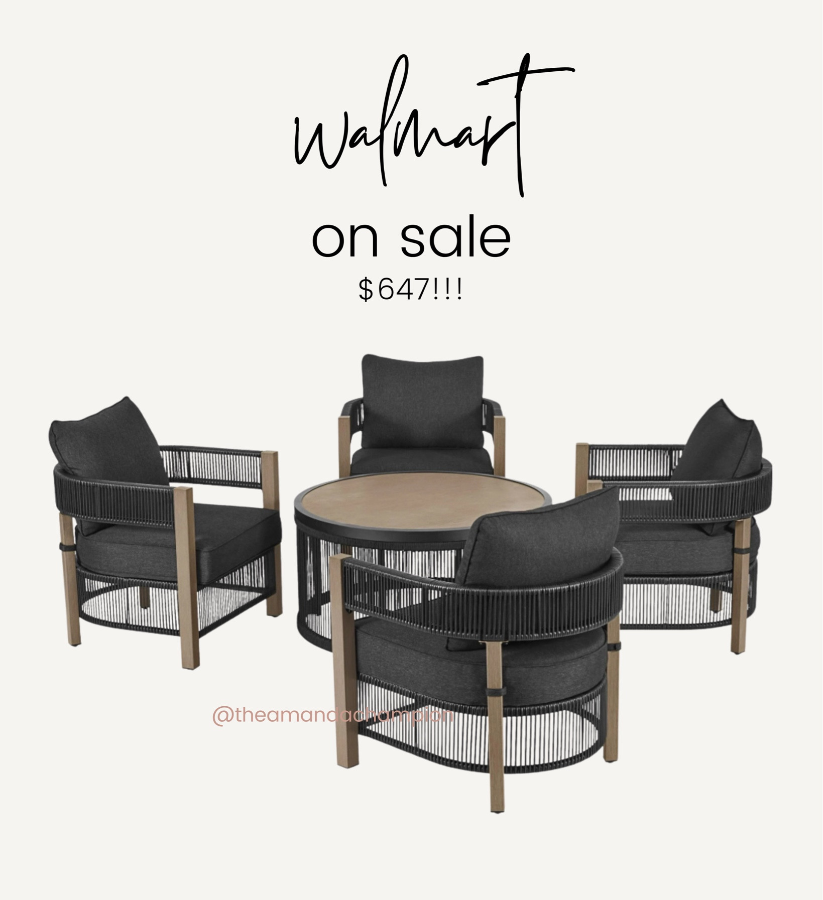 Walmart outdoor patio lounge set on sale



#LTKHome #LTKSummerSales #LTKxWalmart