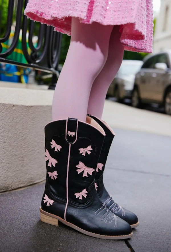 Bow Pink Cowgirl Boots | Lola + The Boys