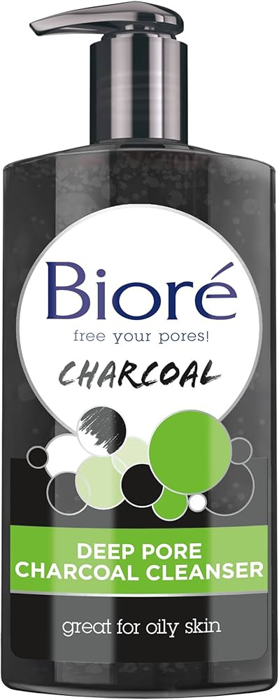 Bioré Deep Pore Charcoal Face Wash, Facial Cleanser for Dirt and Makeup Removal From Oily Skin, ... | Amazon (US)