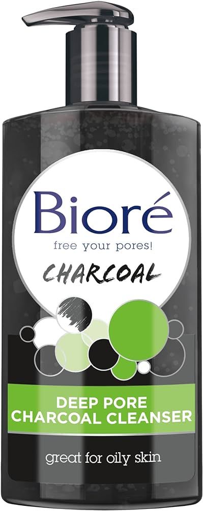 Bioré Deep Pore Charcoal Face Wash, Facial Cleanser for Dirt and Makeup Removal From Oily Skin, ... | Amazon (US)