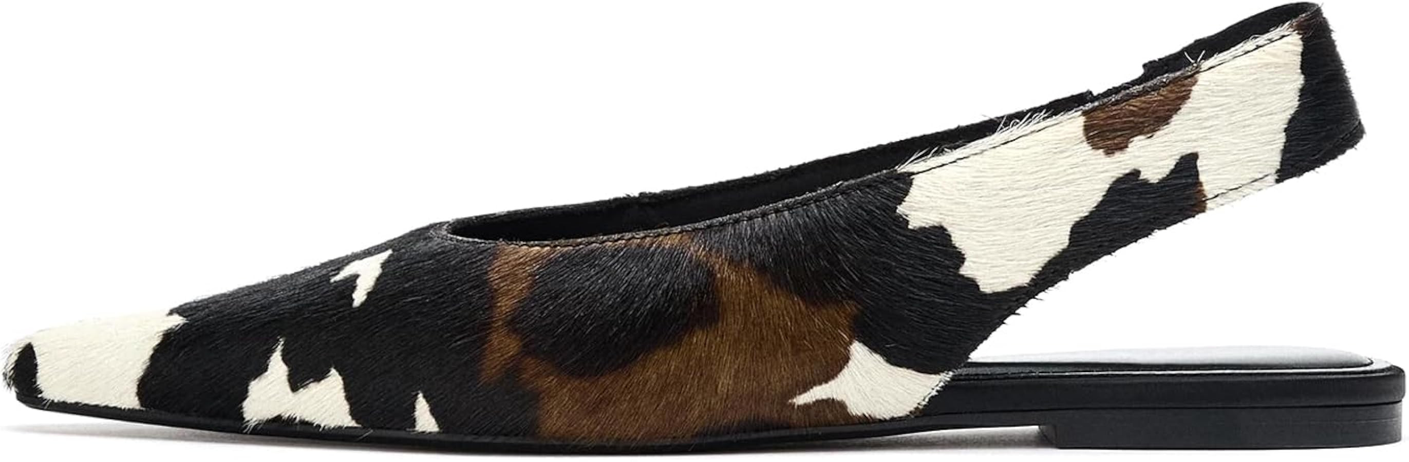 Slingback Flats for Women - Pointed Toe Elastic Band Pumps with Leaky Heel Design for Casual & Fo... | Amazon (US)