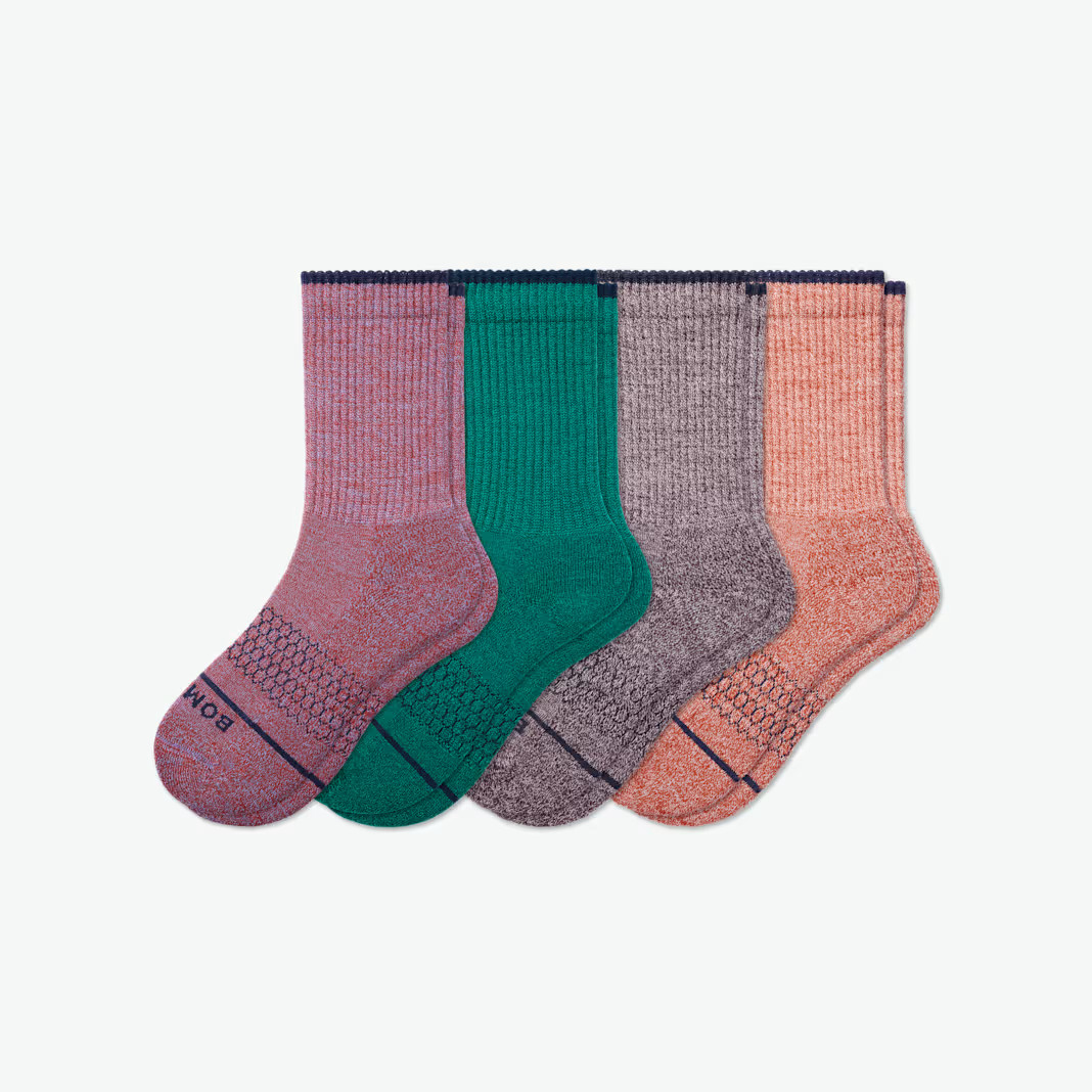 Youth Merino Wool Blend Calf Sock 4-Pack | Bombas