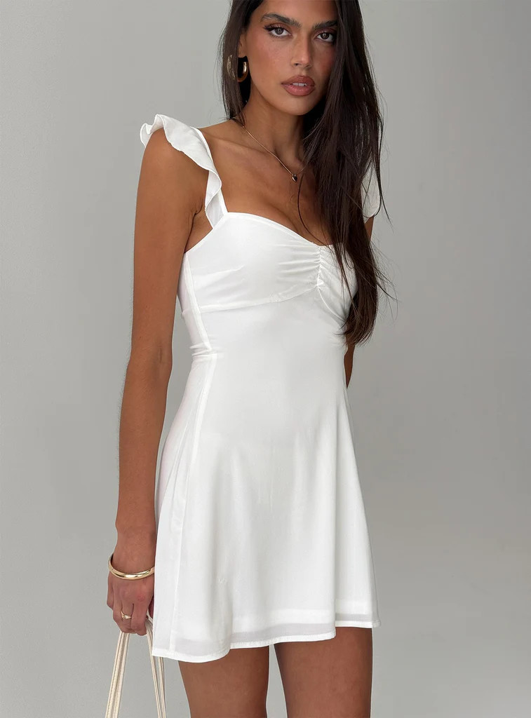 Landon Mini Dress White | Princess Polly US