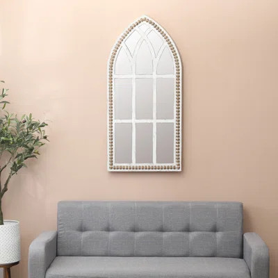 Jake Rustic Cathedral Accent Wall Mirror One Allium Way | Wayfair North America