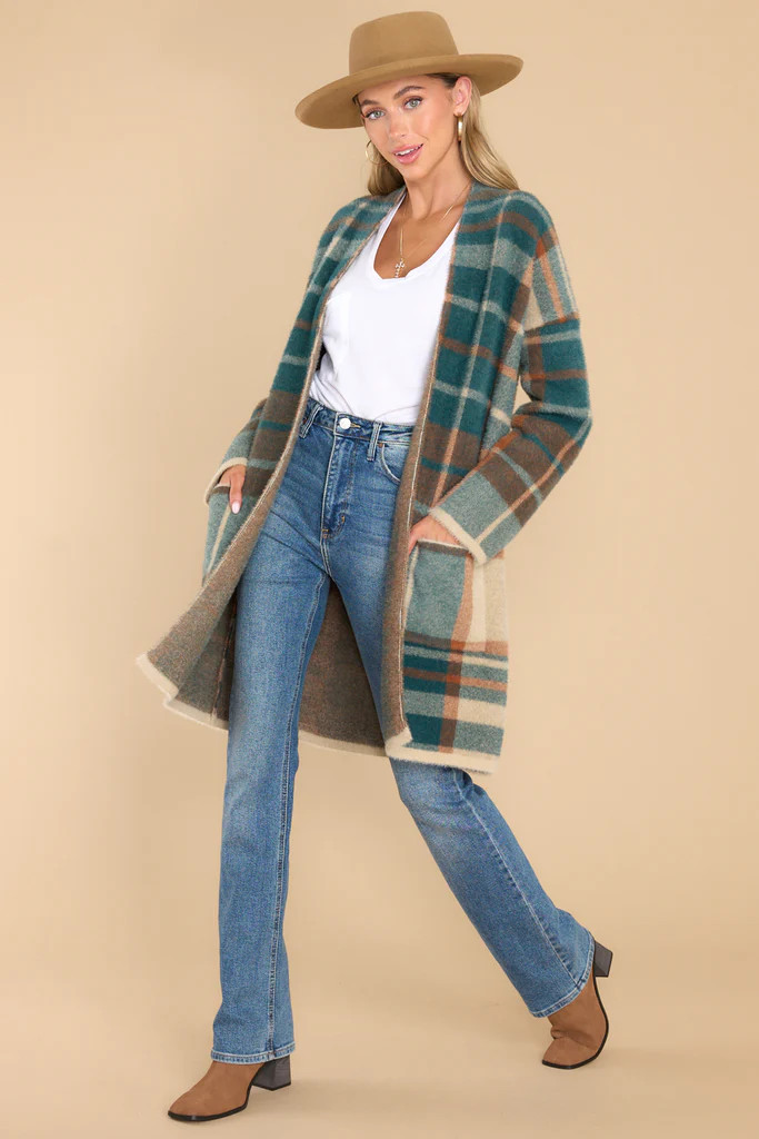 Home Body Dark Teal Cardigan | Red Dress 