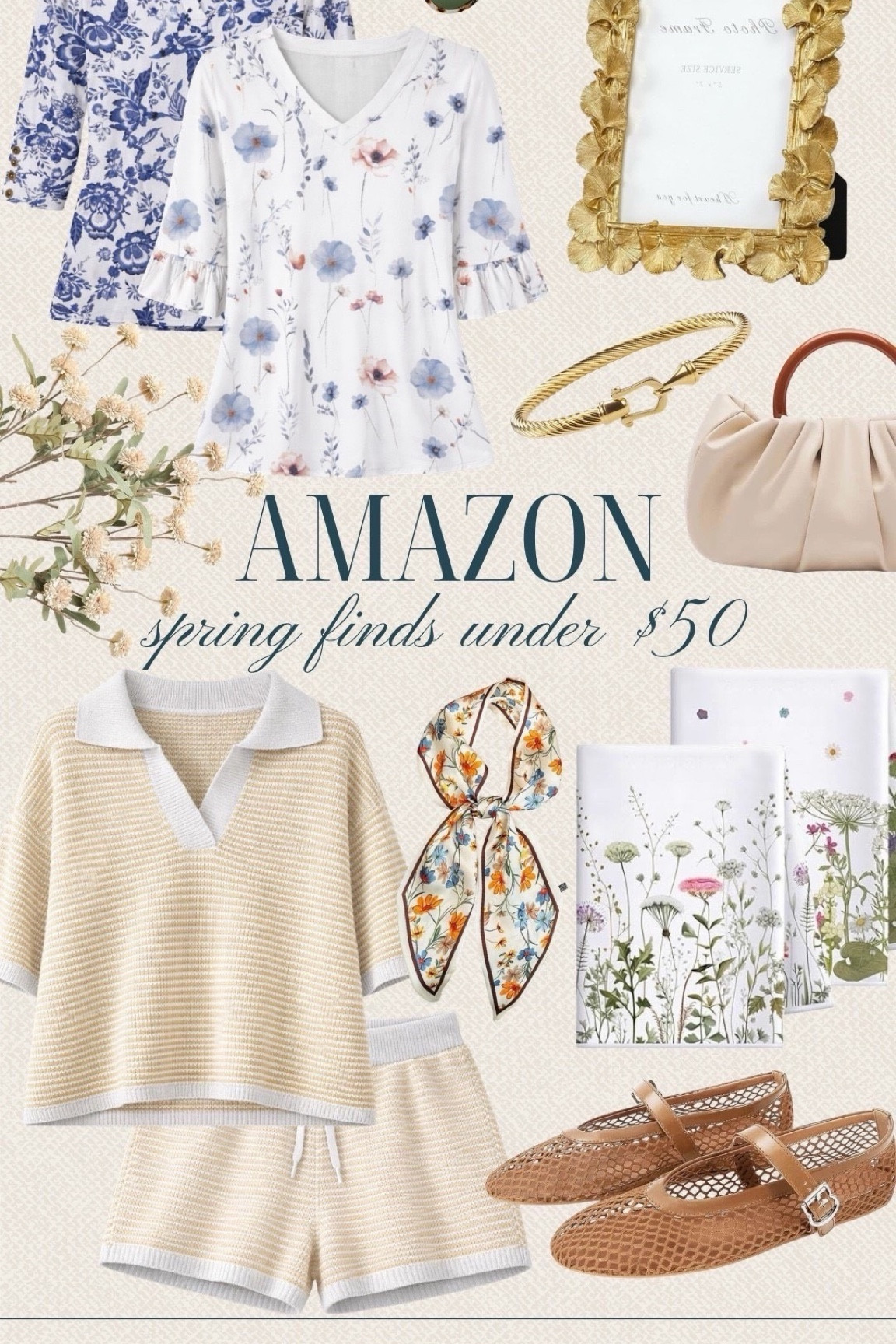 Amazon spring finds under $50 that are too good to skip. Think pretty florals, effortless sets, and fun accessories that still feel elevated. The easiest way to refresh your wardrobe without overspending.

#LTKSeasonal #LTKHome #LTKOver40