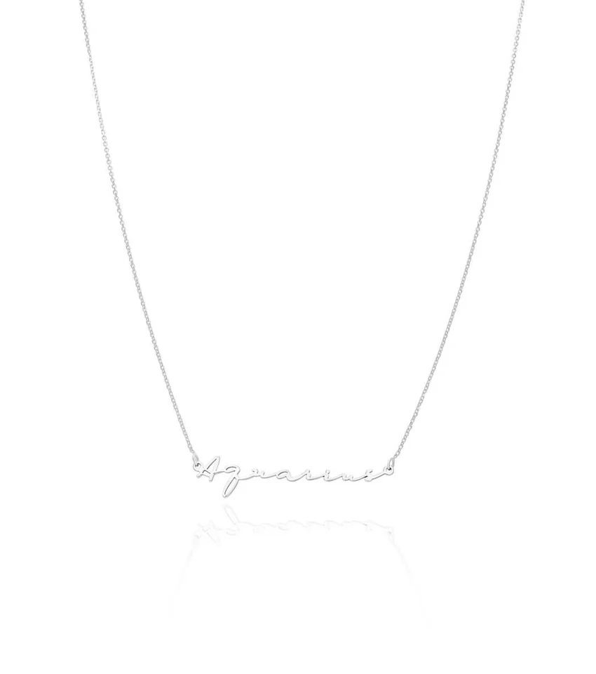 Sterling Silver Signature Name Necklace (Silver) | Abbott Lyon