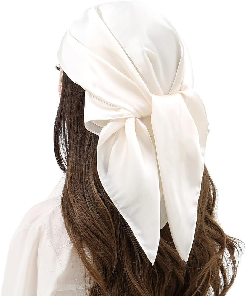 RIIQIICHY Head Scarf Like Silk Bandana Satin Hair Scarf for Women Sleeping Square Scarf for Hair ... | Amazon (US)