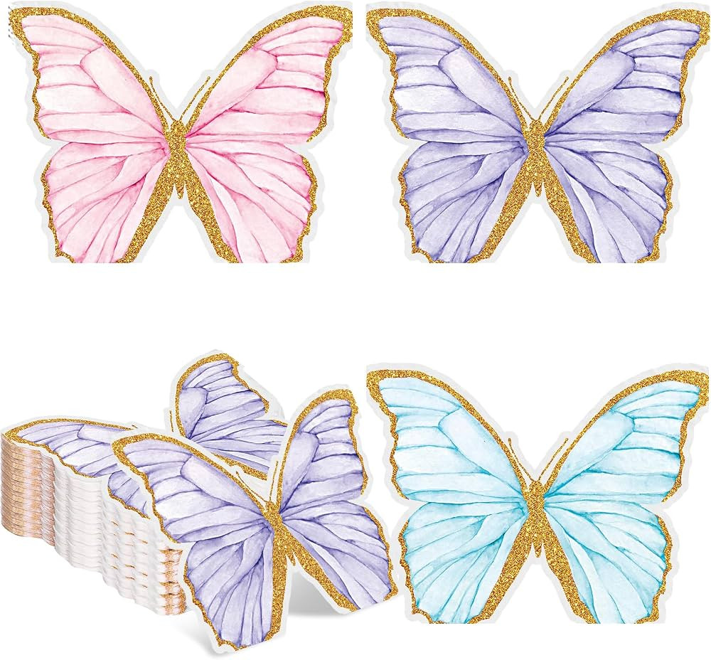 MotiMind 120 Pcs Butterfly Paper Napkins Bulk Disposable Cocktail Paper Napkins Dinner Table Disp... | Amazon (US)