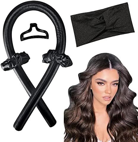 IVYU Hair Rollers For Long Hair Curlers Heatless Curls Flexi Rods Jumbo Large Big No Heat Hair Ro... | Amazon (US)