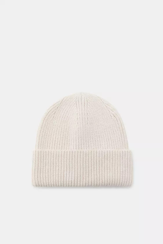 RIBBED TURN-UP BEANIE | Zara UK