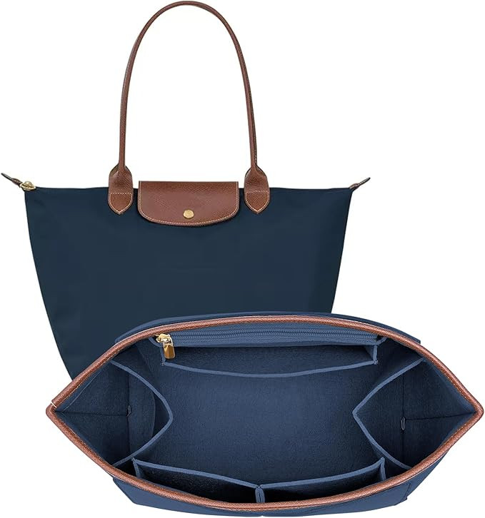 Felt Purse Organizer Insert for Longchamp Le Pliage L Bag Handbag Leather edge Longchamp Organize... | Amazon (US)