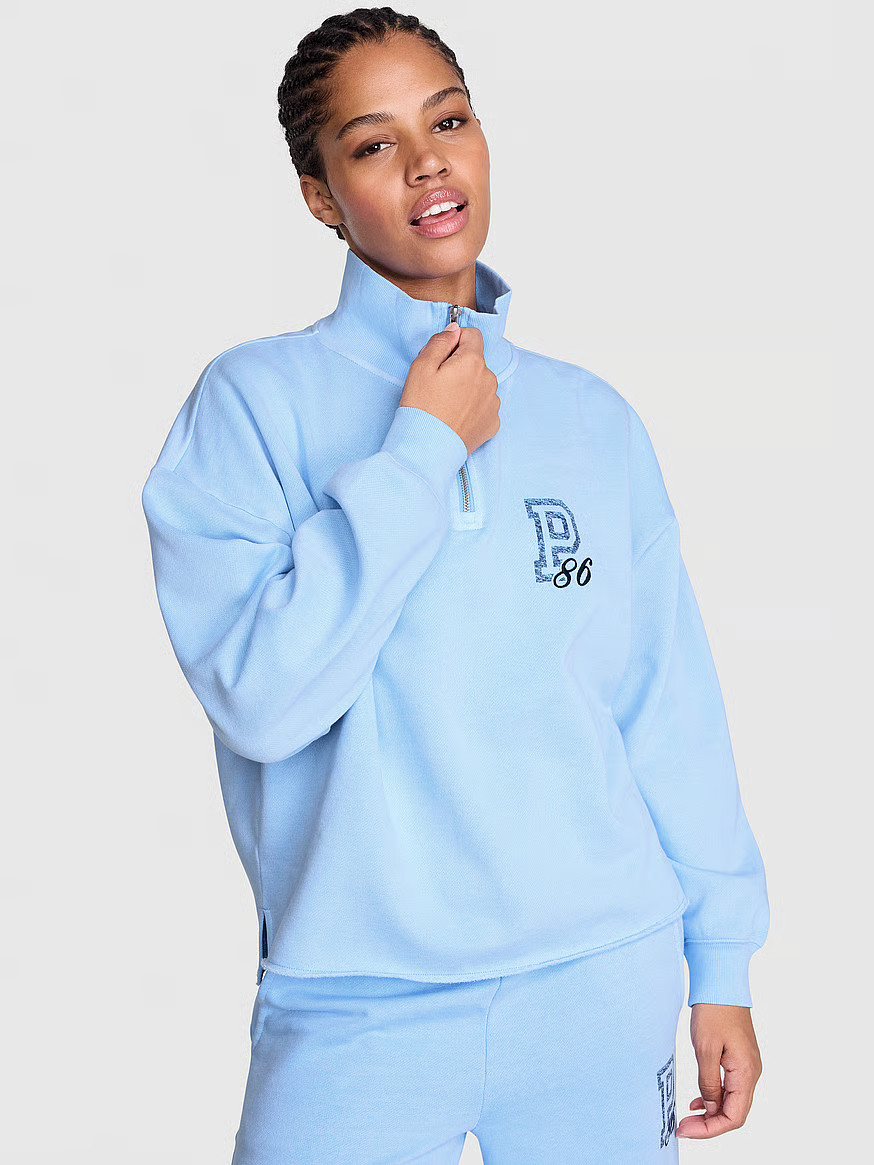 Campus Fleece™ Quarter-Zip Straight-Cut Sweatshirt | Victoria's Secret (US / CA )