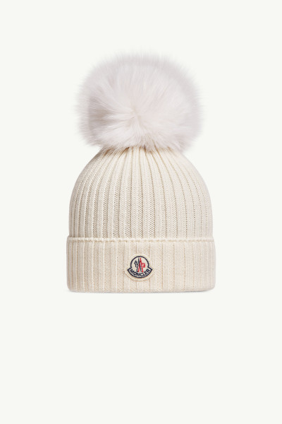 Wool Beanie with Pom Pom | Moncler