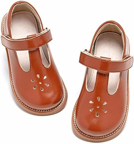 GINFIVE Toddler Little Girls Mary Janes Flats Girls Dress Shoes Kids Shoes | Amazon (US)