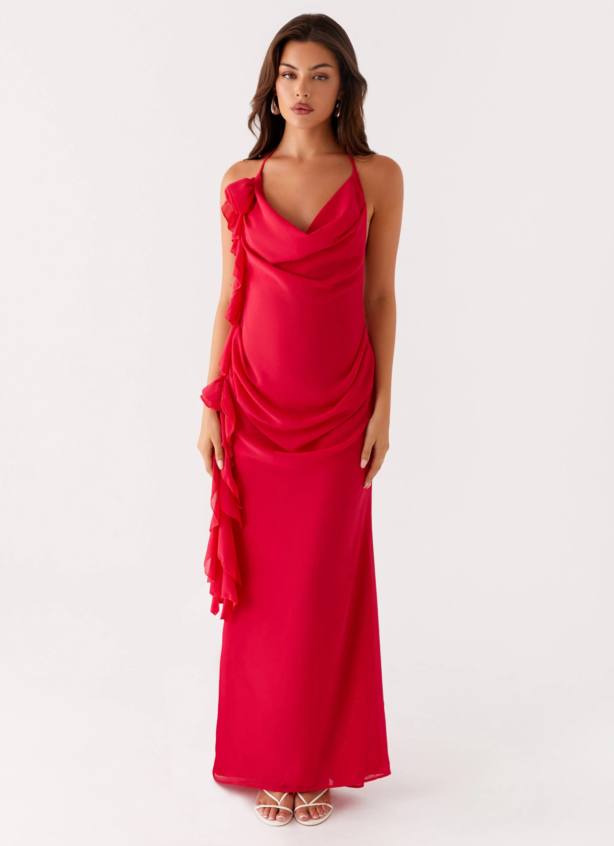 Diedre Rose Strappy Maxi Dress - Raspberry | Peppermayo (Global)