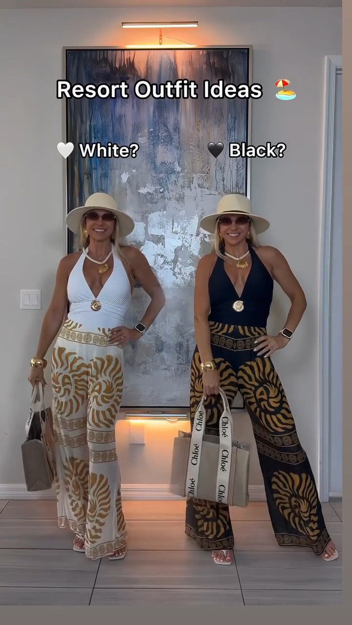 One of my favorite Amazon vacation finds lately. 🌴

This matching resort set includes a flattering one-piece swimsuit with a beautiful gold shell detail and flowy wide-leg pants that instantly pull the whole look together. It’s comfortable, great quality, and perfect for beach vacations, resort days, cruises, or poolside lunches. I also love that it comes in multiple color options.

Amazon resort set, matching swimsuit set, one-piece swimsuit, beach vacation outfit, resort wear, vacation style, cruise outfit, tropical vacation, wide-leg resort pants, luxury vacation look

#LTKU #LTKTravel #LTKSwim