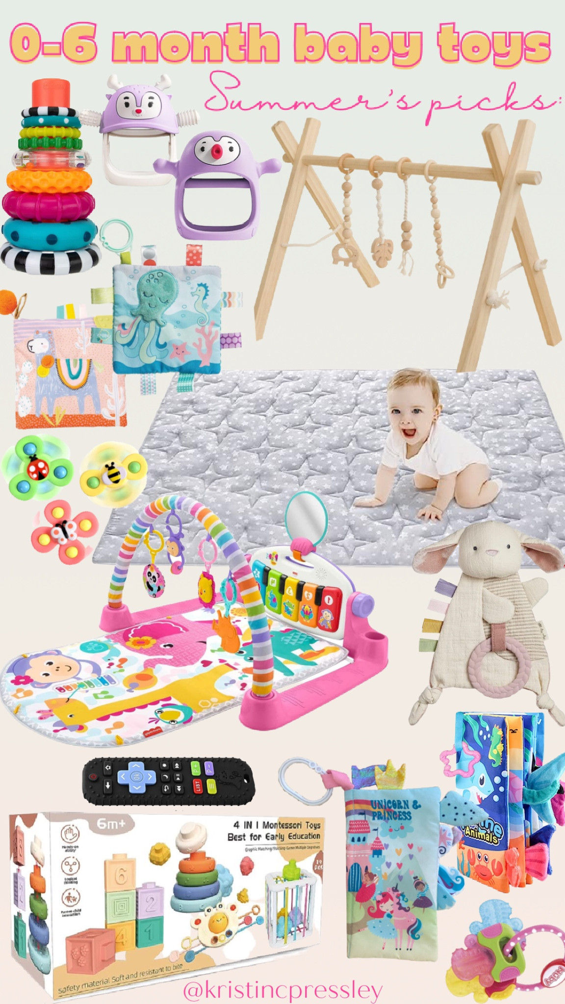 Baby essentials. Baby must haves. Baby toys. Baby teether. Stackable toys. Baby play mat. Baby gym. 

#LTKunder100 #LTKbaby #LTKSeasonal