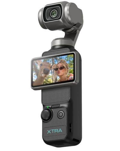 Xtra Muse, Vlogging Camera with 1'' CMOS & 4K/120fps Videos, Pocket Camera with 3-Axis Gimbal Stabilizer, Fast Focusing, Face/Object Tracking, Digital Video Camera for Photography, Digital Camera | Amazon (US)