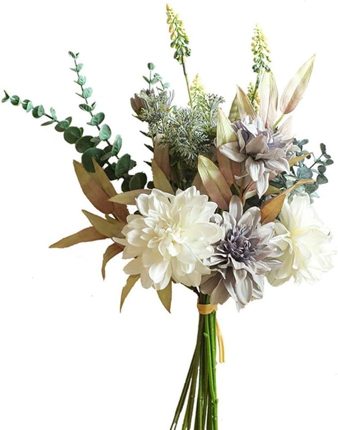 KIRIFLY Artificial Fake Flowers Plants Silk Flower Arrangements Wedding Bouquets Decorations Plas... | Amazon (US)
