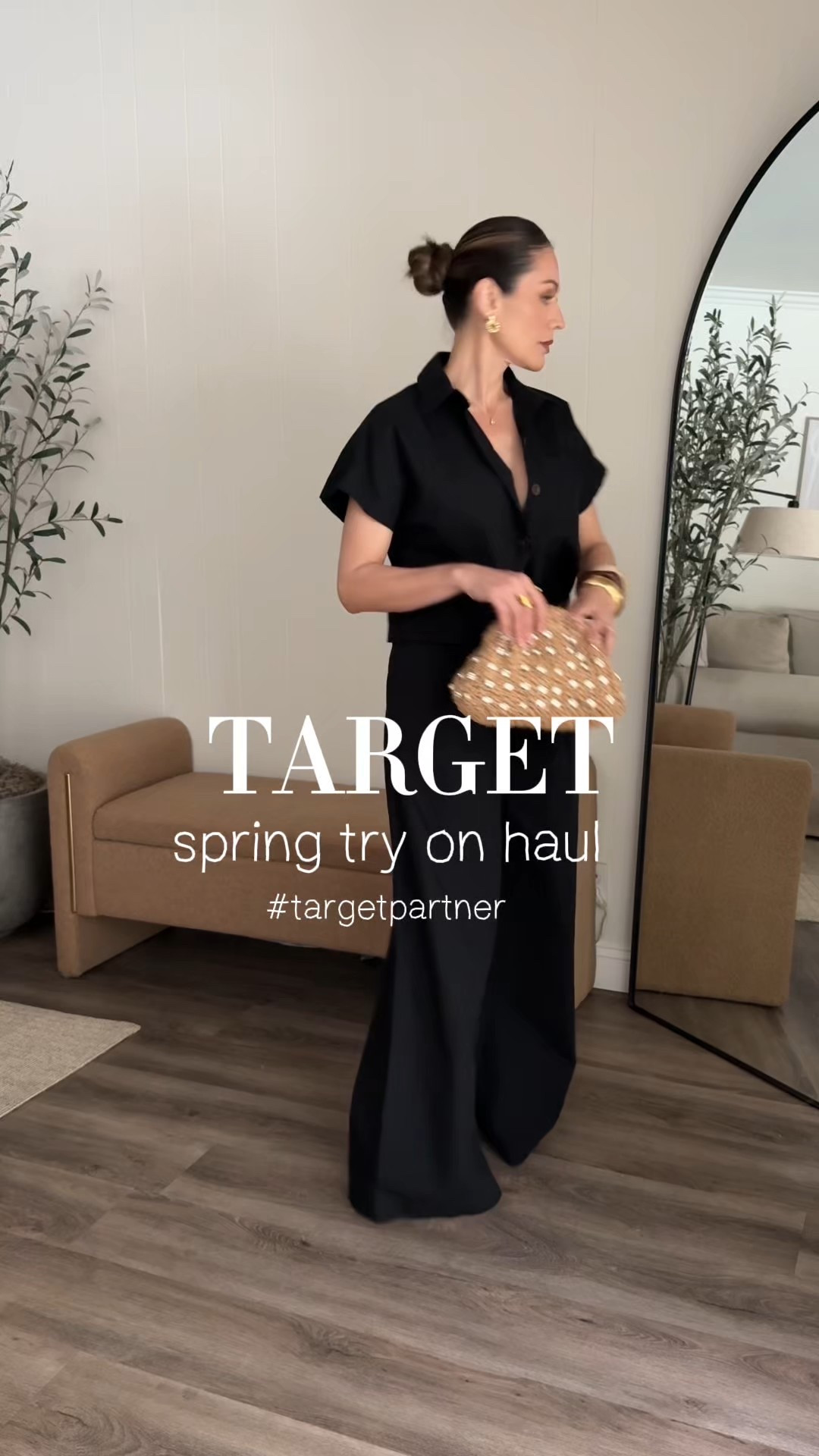 #AD Spring is here, and @target @targetstyle delivered with the cutest new arrivals! Effortless, stylish, and budget-friendly—just how we like it. Which look is your fave? #TargetPartner #TargetStyle 
#targetambassadorapparel
Sizing info:
Look 1
Button up shirt / XS
Wide leg pleated pants / XS
LOOK 2
Blouse / XS
Linen pants / small 
Look 3
Stripe button down / medium (for an oversized fit) 
Linen pants / small
Look 4
Denim shirt / small 
Linen pants / small 
I’m 5’4”/130

#LTKWatchNow #LTKSpringSale #LTKStyleTip