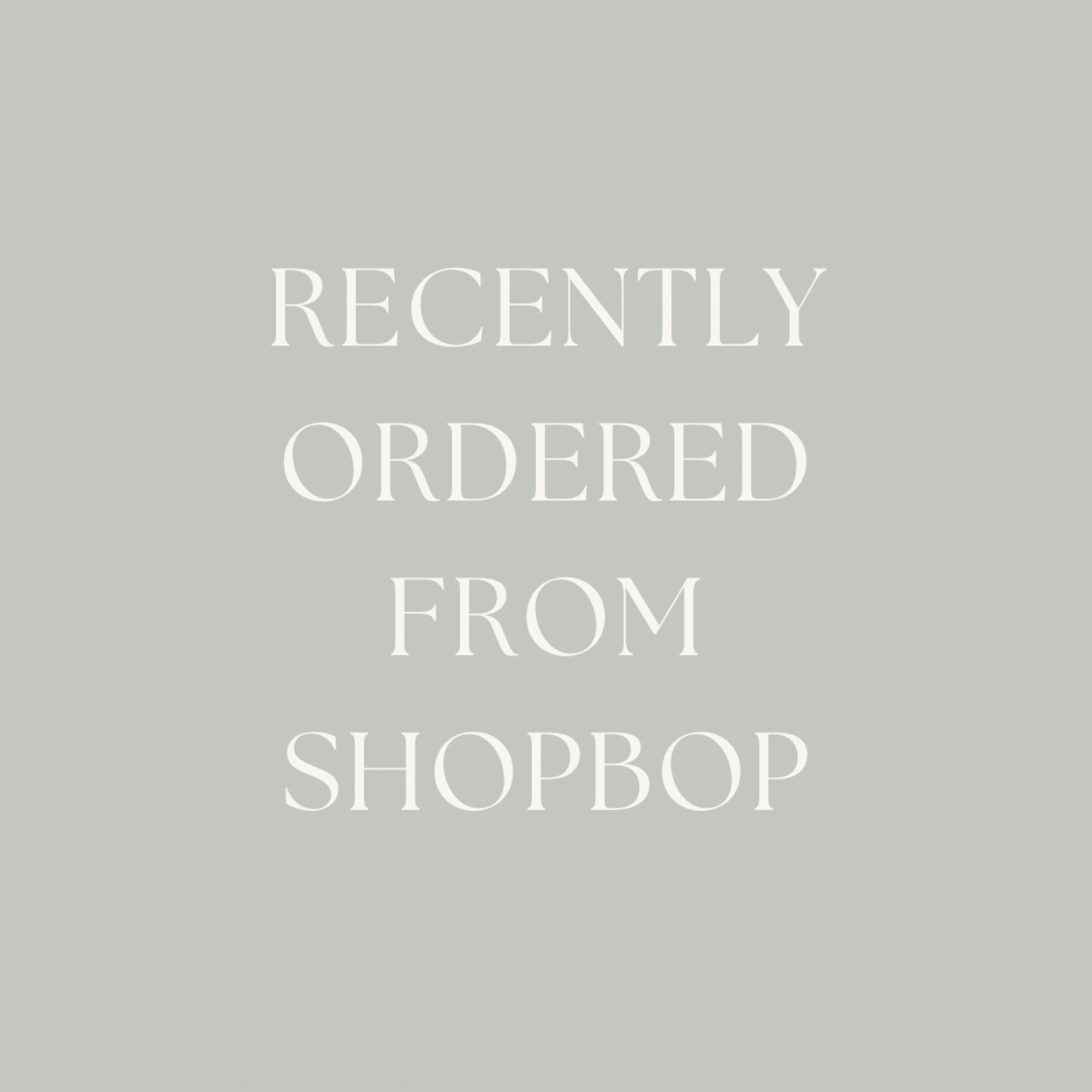 Recently ordered from Shopbop to try! Not planning to keep everything. 

#LTKStyleTip