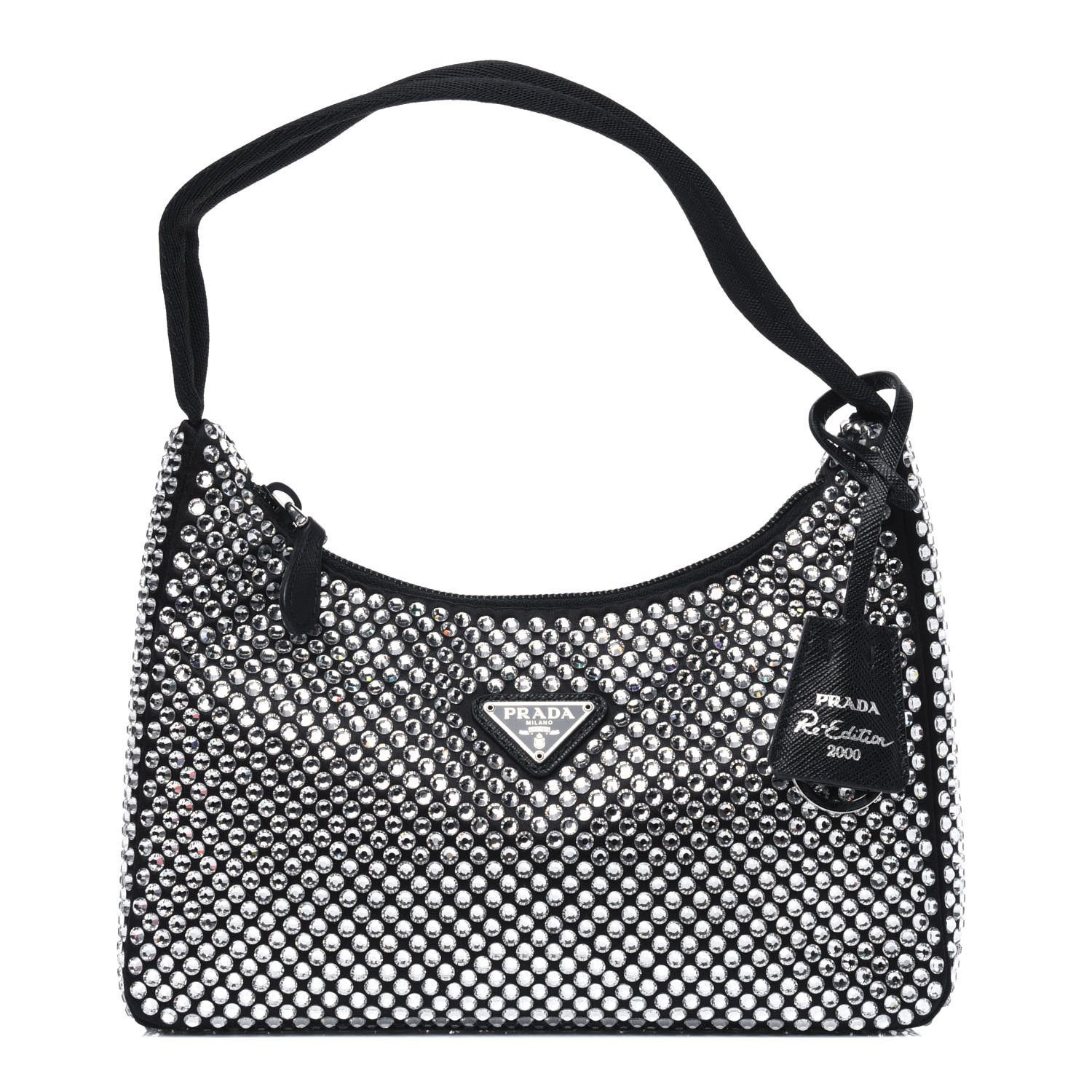 PRADA

Satin Crystal Mini Re-Edition 2000 Bag Black | Fashionphile