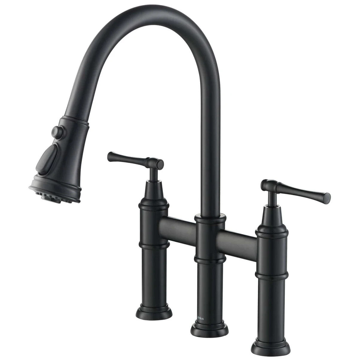 Allyn 1.8 GPM Bridge Pull Down Kitchen Faucet | Build.com, Inc.