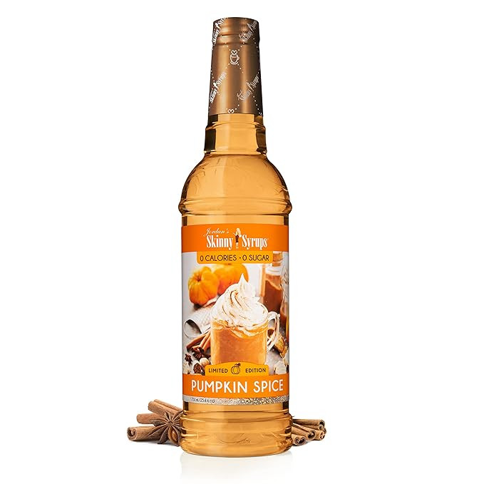 Jordan's Skinny Mixes Sugar Free Coffee Flavoring Syrup, Pumpkin Spice 25.4 Fl Oz | Amazon (US)