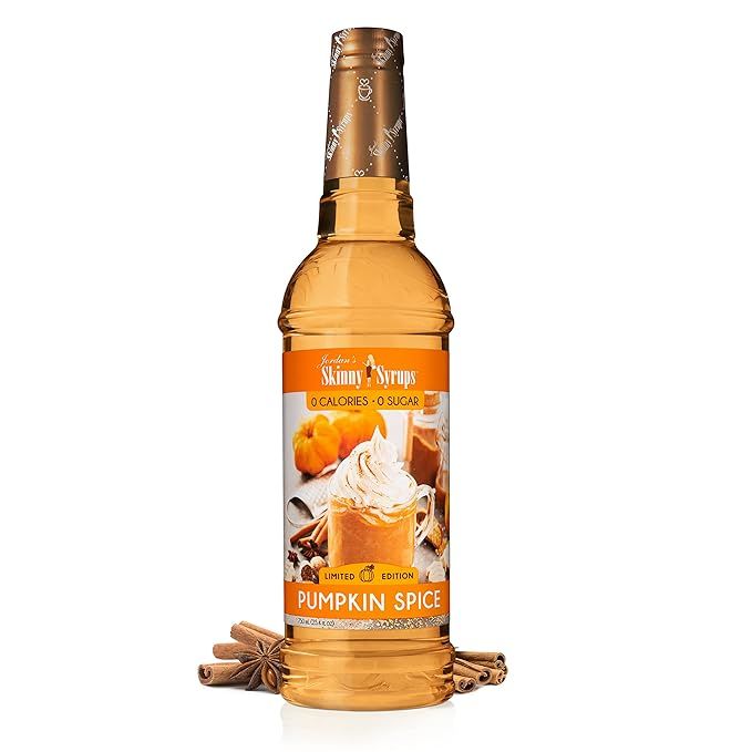 Jordan's Skinny Mixes Sugar Free Coffee Flavoring Syrup, Pumpkin Spice 25.4 Fl Oz | Amazon (US)