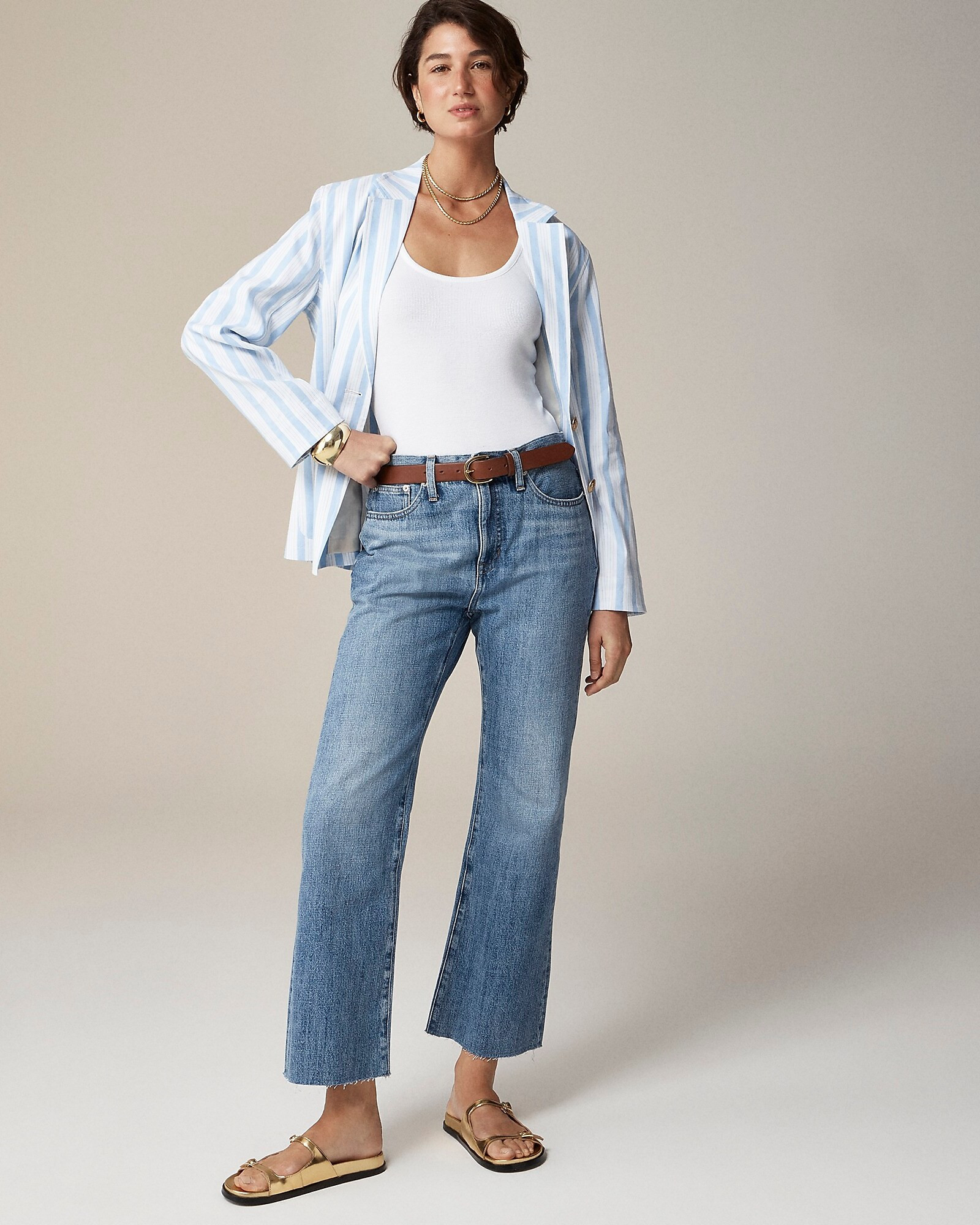 Tall mid-rise relaxed demi-boot jean in Kamila wash | J. Crew US