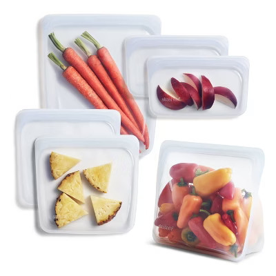 stasher Reusable Bags Starter Kit Plus - 6pk - Clear | Target