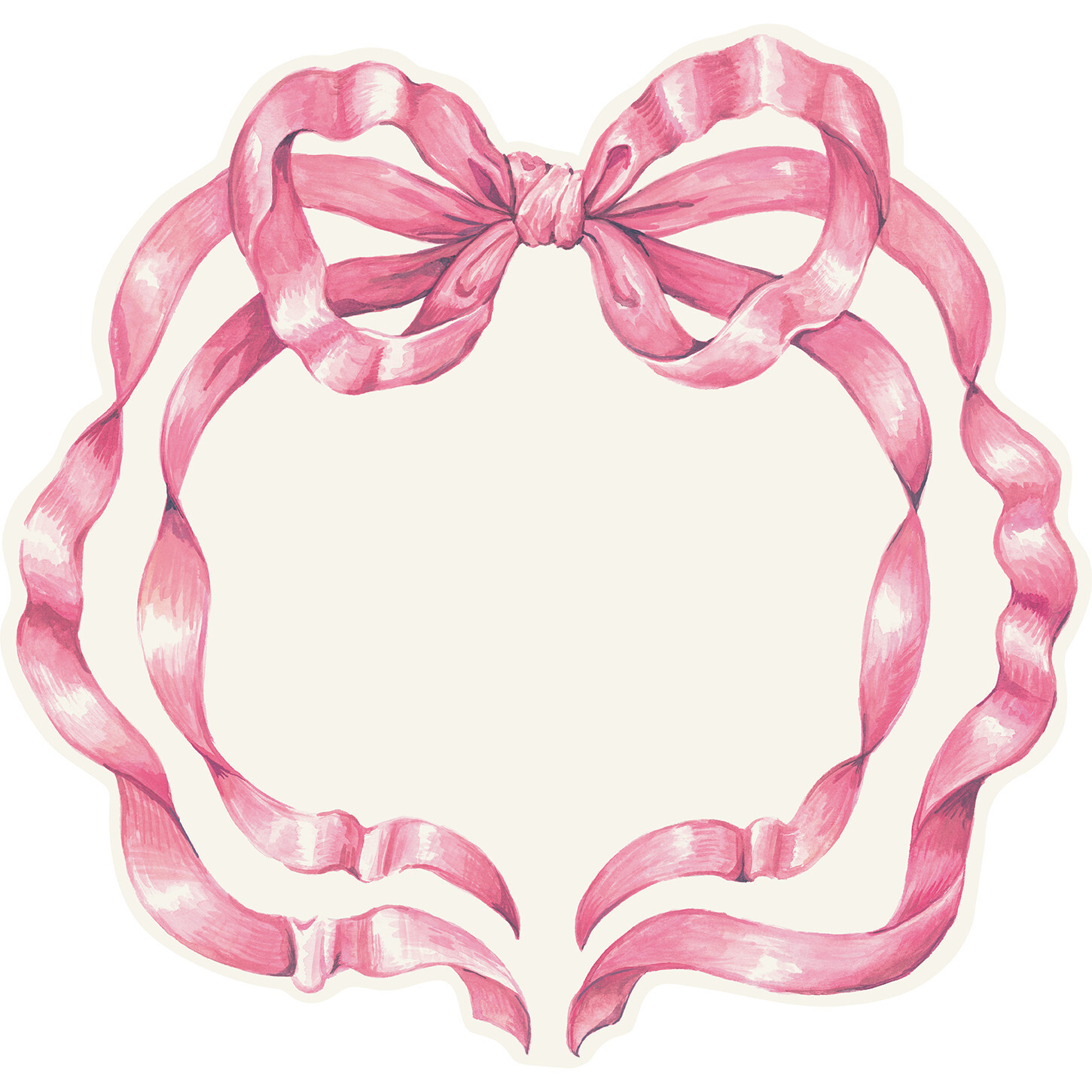 Pink Bow Placemat, Set of 12 | Maisonette