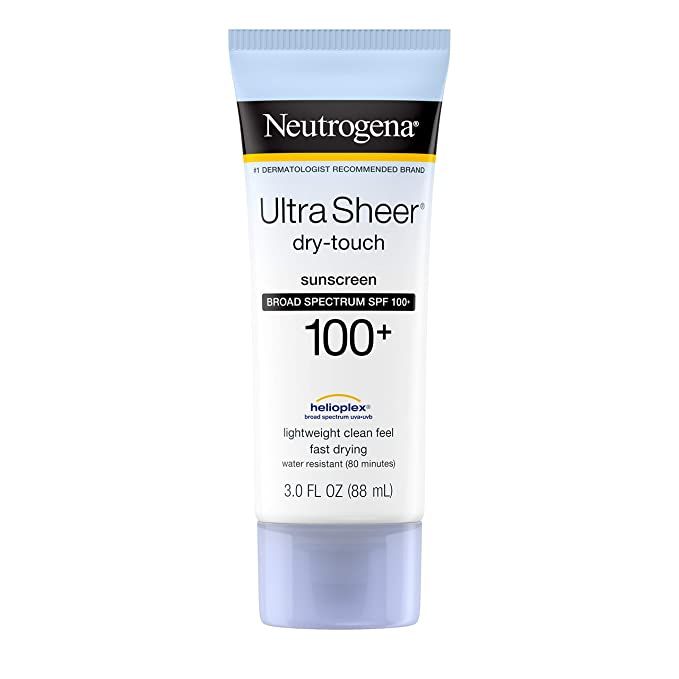 Neutrogena Ultra Sheer Dry-Touch Water Resistant and Non-Greasy Sunscreen Lotion with Broad Spect... | Amazon (US)