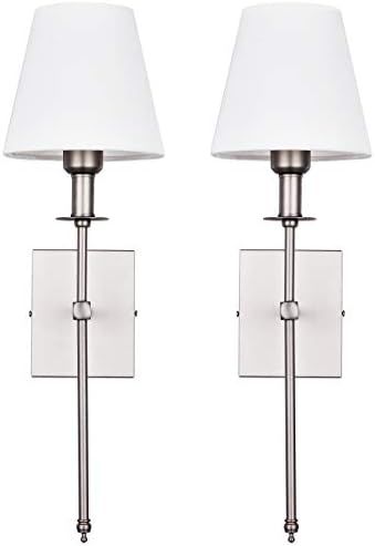 jengush Wall Light Battery Operated Sconce Set of 2，not Hardwired Fixture,Battery Powered Wall ... | Amazon (US)