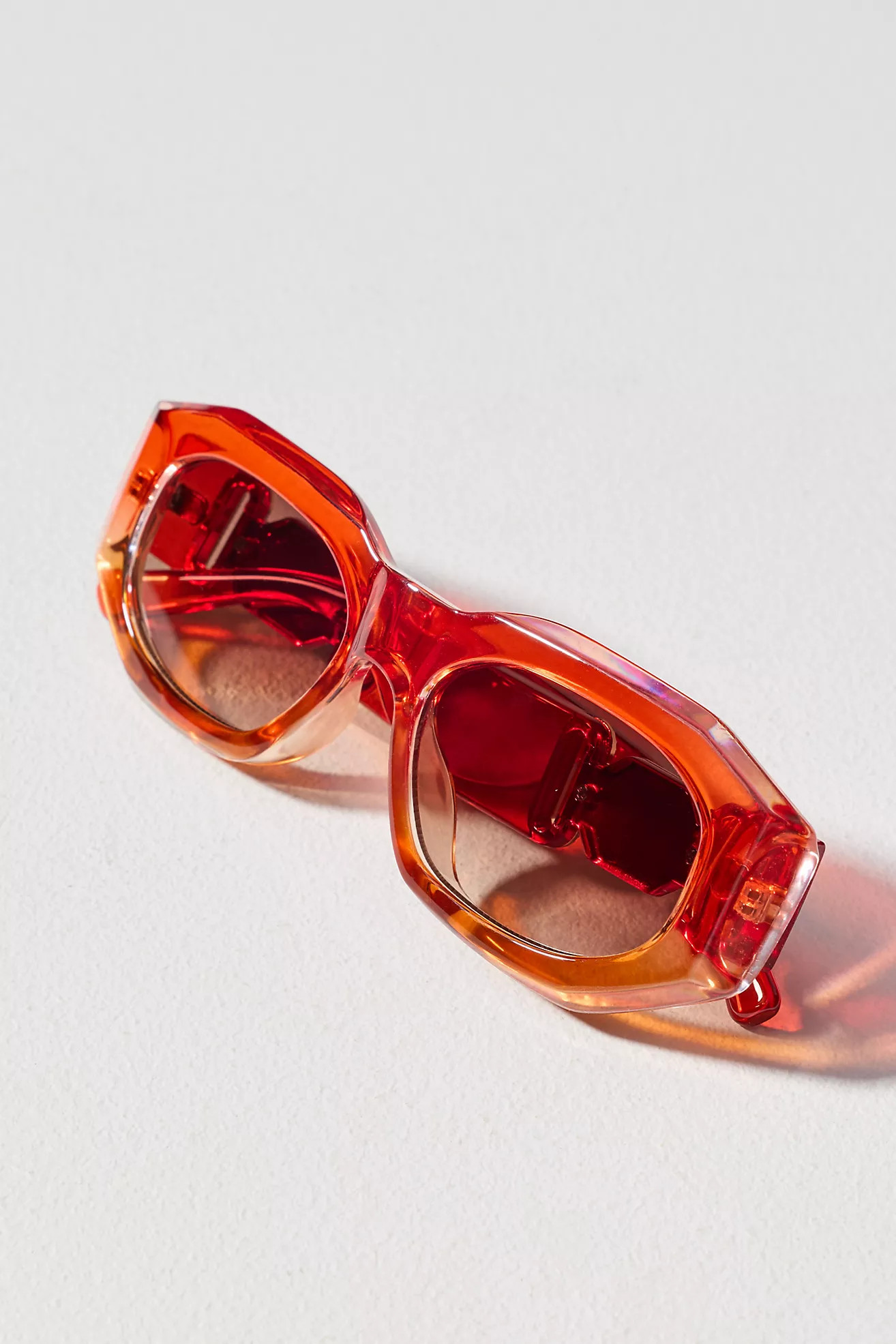 I-SEA Ombre Deco Rectangle Sunglasses | Anthropologie (US)
