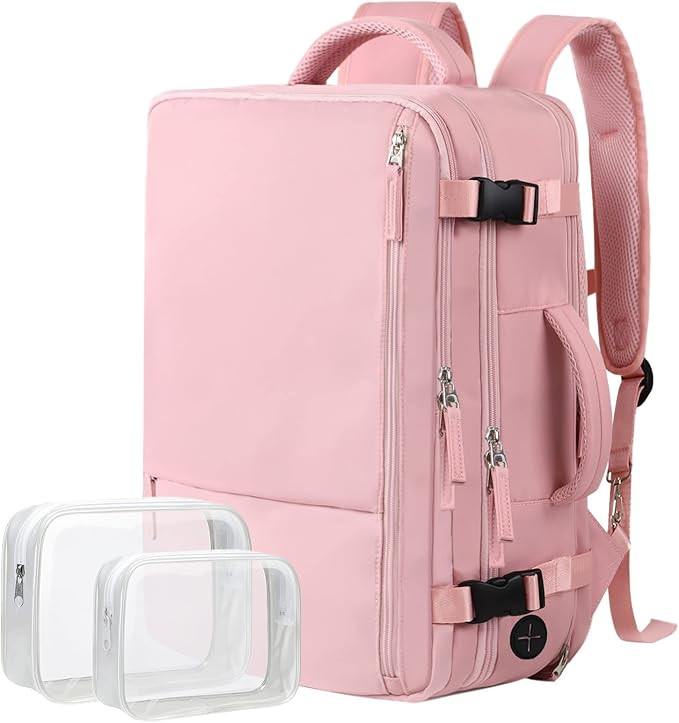 Hanples Large Travel Backpack for Women as Person Item Flight Approved, 40L Carry On Backpack, 17... | Amazon (US)