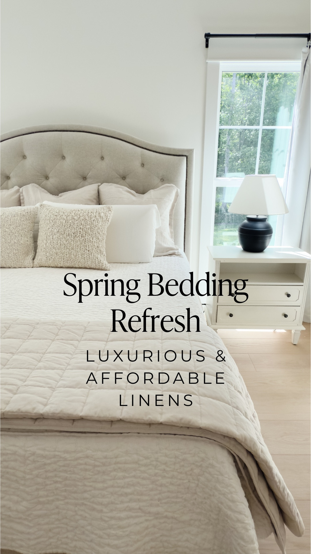 Spring and Summer Bedding Refresh 🌸 I love the luxury linens and affordable price point from @onequince.  My new favorite Bamboo Sheets and Linen Cotton Quilt keeps us cool at night so we get a peaceful and cozy sleep. 👏🏻

I wanted to keep it light & airy for our warm climate and went with white bamboo sheets, european linen cotton stitch quilt in white as the coverlet and european linen box quilt for optional layering.  I added european linen shams and decorative hand knit pillows for added texture and coziness!

#quincepartner  #quincebedding #quincesheets #bamboosheets #Homedecorinspo #modernorganic #homeinspo #neutralhome #springbedding #linenbedding #beddingrefresh #springbedroom #springbedding #springhome #europeanlinenbedding #beddingmakeover #bedroommakeover #luxuriousbedding #bedstyling #summerbedding #summerbedroom #organicmodern #interiordesign #homedecor #beddingideas #bedroominspo #cottagecore #vintagemodern #organicsheets

#LTKHome