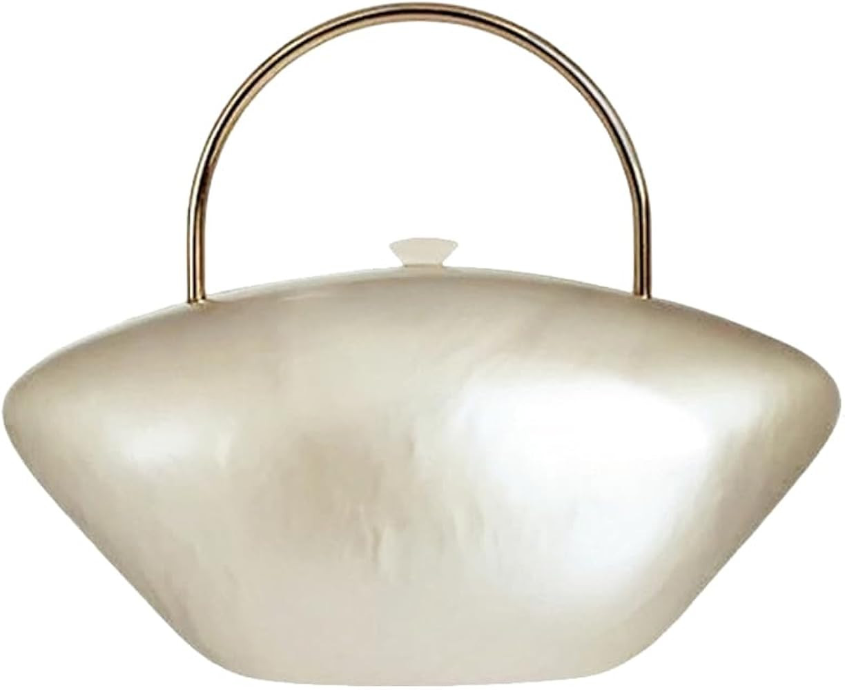 Acrylic Shell Shaped Clutch Purse Marbling Evening Handbags for Women Wedding Party Prom Cross Bo... | Amazon (US)