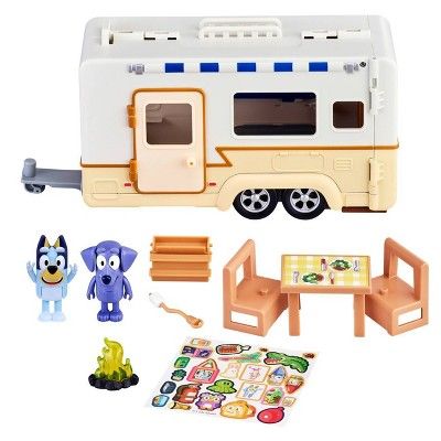 Bluey &#38; Jean Luc&#39;s Caravan Adventures Playset | Target