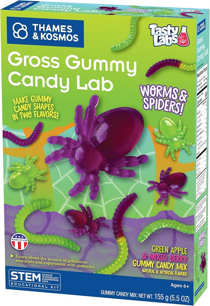 Tasty Labs: Gross Gummy Candy Lab - Worms & Spiders | Experiment Set | Amazon (US)