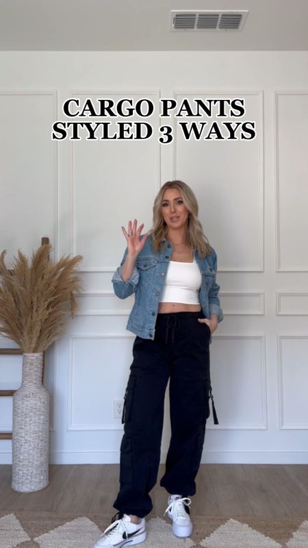 My favorite cargo pants styled 3 ways!! They’re so comfy and I’m in XS. Go with your true size. If you’re in between size down  

#LTKfindsunder100 #LTKstyletip #LTKfindsunder50