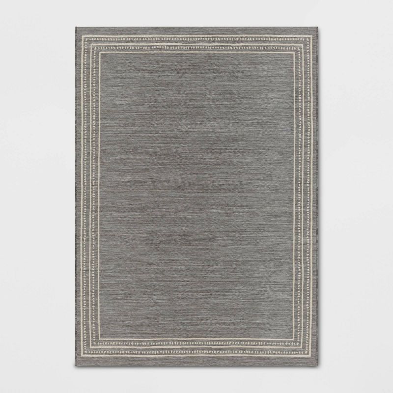 Casual Border Outdoor Rug Gray - Threshold™ designed with Studio McGee | Target