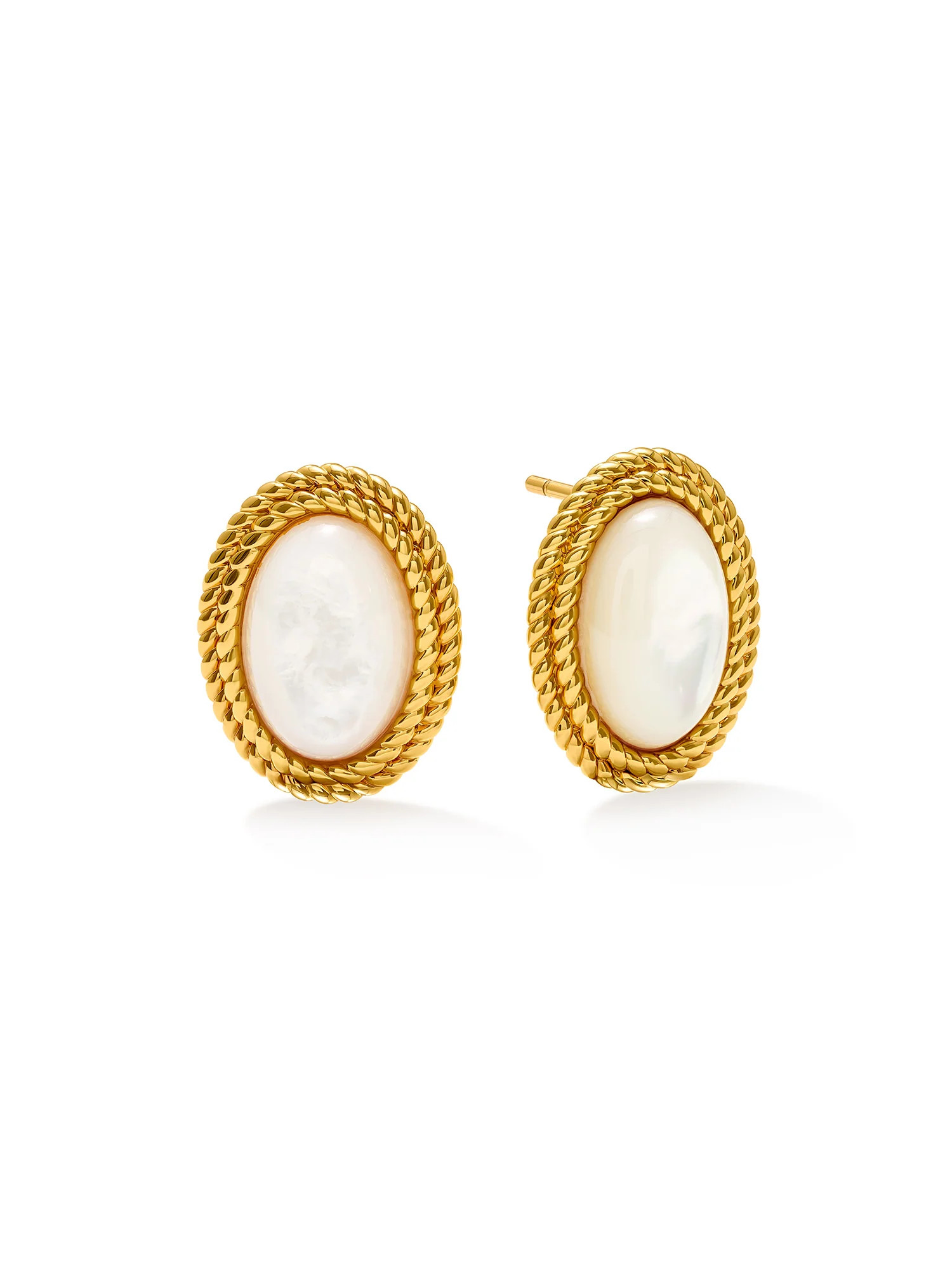 SPIRAL PEARL - Earrings • Color: 18K Yellow Gold | Ninety-9