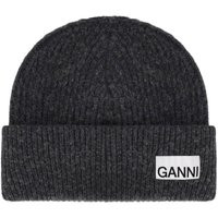 Ganni dunkelgrau gerippte Mütze | Balardi (US & Canada)