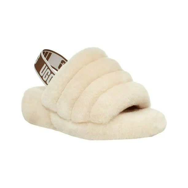 UGG Women's Fluff Yeah Slide Sheepskin Slipper Sandal 1095119 - Walmart.com | Walmart (US)